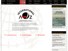 Tablet Screenshot of a-zinternational.com